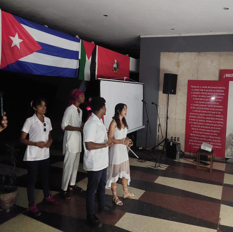 Realizan cantata “Mi voz por Palestina” en la Universidad de Oriente