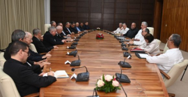 Recibió Díaz-Canel a representantes de la Conferencia de Obispos Católicos de Cuba