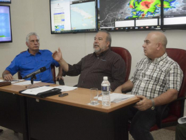 Presidente cubano orientó extremar las medidas de protección ante las intensas lluvias