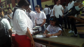 Desarrollan Congreso de la FEU en comunidad de Santiago de Cuba