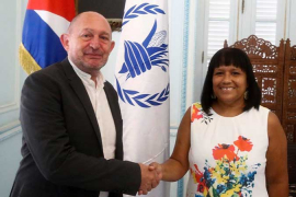 Viceministra de Cuba recibió a nuevo representante de Programa de ONU