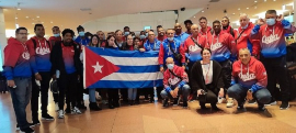 Equipo Cuba de béisbol llegó a Japón para topes de entrenamiento