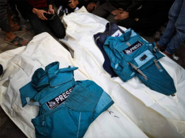Más de 100 periodistas asesinados en Gaza