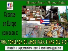 Cubanos en Europa preparan carga solidaria para Pinar del Río