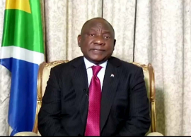 Presidente de Sudáfrica envía mensaje de esperanza a la nación