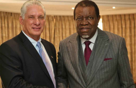 Presidente de Cuba culmina visita a Namibia y gira por África