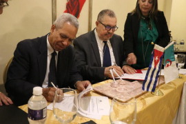 Cámaras de Cuba y Argelia firman acuerdo de trabajo conjunto