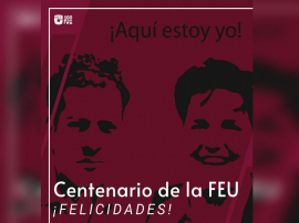 Presidente de Cuba felicitó a la FEU por el centenario de su creación