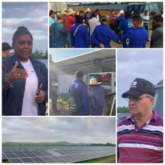 Parque Solar fotovoltáico de las Guásimas a más del 90 porciento de su ejecución