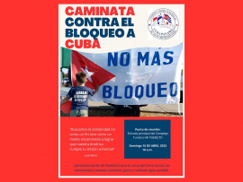 Caminata en Panamá contra bloqueo EEUU a Cuba