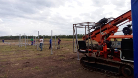 Ejecutan obras del parque fotovoltáico Las Guásimas