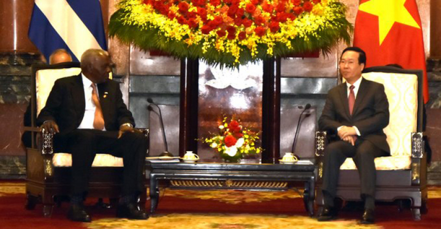 Intercambió Esteban Lazo con Presidente vietnamita
