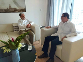 Canciller de Cuba se reúne con asesor especial del presidente Lula