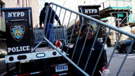 Refuerzan seguridad en Nueva York por llegada de Trump