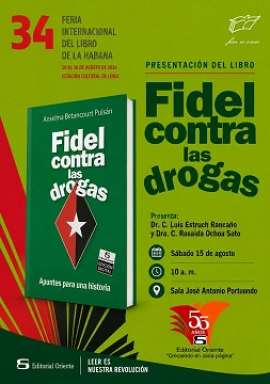 Fidel contra las drogas, primera presentación de la 34. Feria del Libro en Santiago de Cuba