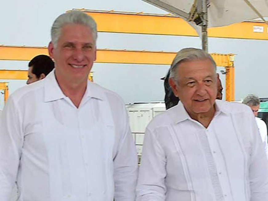 Agradece presidente cubano apoyo de López Obrador contra el bloqueo