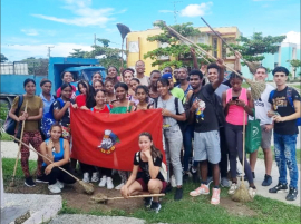 Solidaridad estudiantil tras la tormenta Imelda