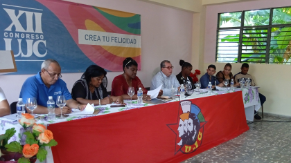 Analizan resultados de la UJC en Distrito Antonio Maceo