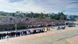 Santiagueros expresan compromiso con combatientes caídos en Venezuela