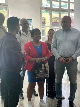Visita Alcalde de Le Lamentin, Martinica, entidad científica de Santiago de Cuba