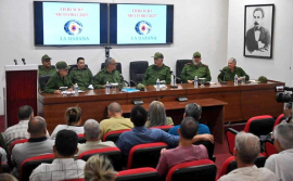 Chequea presidente Díaz-Canel Ejercicio Meteoro en capital de Cuba
