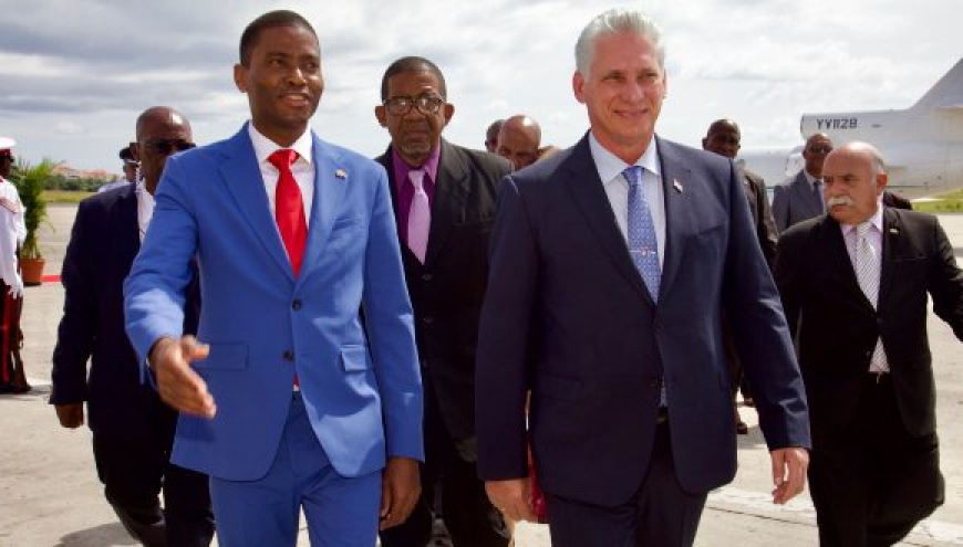 Presidente cubano arriba a Granada en visita oficial
