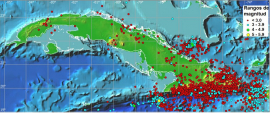 Resumen de la sismicidad de Cuba en 2023