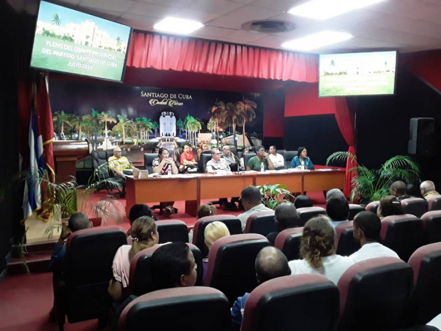 Sesionó Pleno Provincial del Partido Comunista en Santiago de Cuba