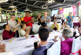 Periodistas santiagueros celebran en familia