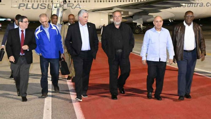 Presidente Díaz-Canel en Cuba tras gira por Medio Oriente