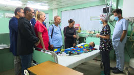 Reportado de crítico estable infante trasladado a Santiago de Cuba